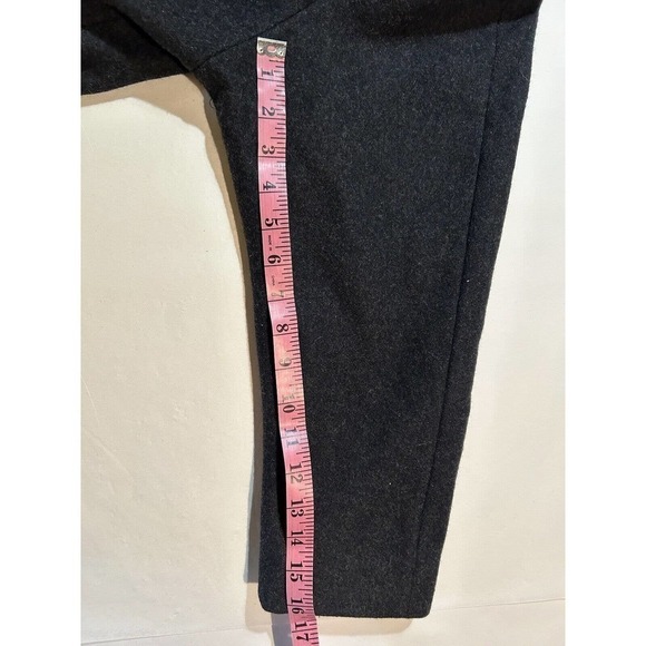 STEPHANIE MATTHEWS CHARCOAL GRAY soft 100% WOOL Coat Women Size 10 P (Flaw) - Picture 10 of 16